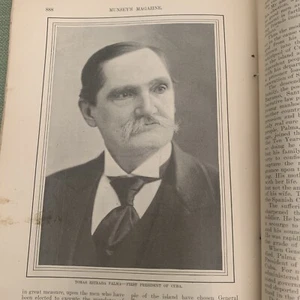 Photo Print Portrait TOMAS ESTRADA PALMA FIRST PRESINDENT CUBA 8”x 4” 1902 - Bild 1 von 3