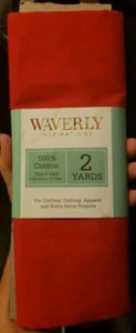 New Waverly Inspirations Fabric Bolt Red 100% Cotton 2 Yards 72"×44" - Picture 1 of 2