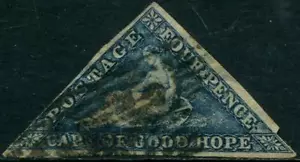 Cape Of Good Hope 4 Panny Blue 1855 US 8 - Picture 1 of 1