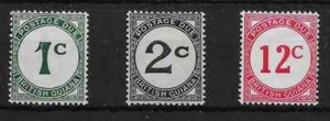 BRITISH GUIANA SGD1/2/4 1940 POSTAGE DUE SET OF 3 MTD MINT - Picture 1 of 1
