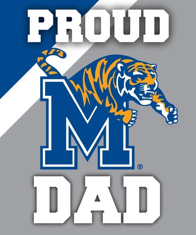 PROUD MEMPHIS TIGERS DAD MAGNET-PROUD MEMPHIS DAD CAR MAGNET Cover
