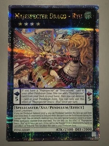 YUGIOH MAJESPECTER DRACO - RYU ASIA ENGLISH PHNI-AE049 25TH FOIL QCSR - Picture 1 of 3