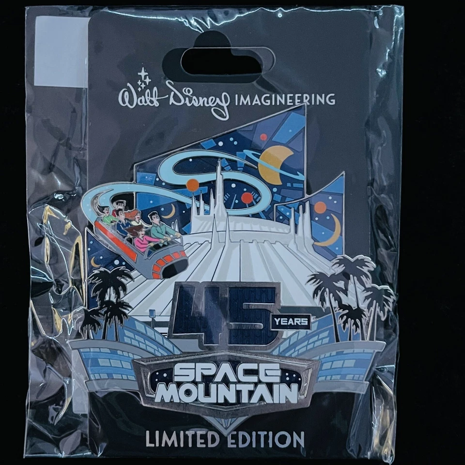Prendedor LE WDI Space Mountain Attraction 45 Aniversario Disney D23 Expo 2022 Foto 1 de 1