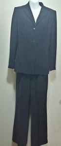 $200 Collection Le Suit Navy Blue 2 Pc Pants Blazer Career Suit NWT ~ 6 M3020 - Bild 1 von 12