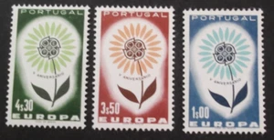 Portugal 1964, Full set MNH**, Europa CEPT, Flowers !!! - Picture 1 of 2