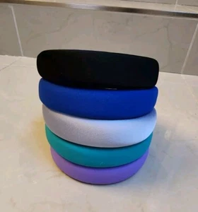 NEW Pack of 5 Satin Headbands by Handmade - Picture 1 of 3