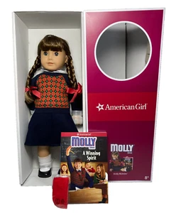 Muñeca American Girl Molly McIntire 35 Aniversario Colección Gafas y Libro - Imagen 1 de 19