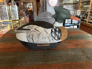 James Stewart  Carved Wood Duck Decoy - Picture 1 of 9