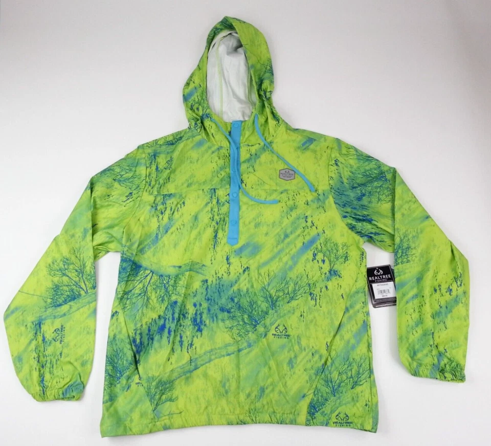 Realtree NWT Fishing  Womens XL Long Sleeve Wind Breaker Pull Over Jacket - Image 1 of 4
