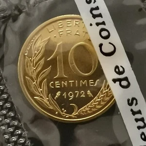 10 CENTIMES MARIANNE 1972 FDC SCELLEE ISSUE DU COFFRET / UNC - Picture 1 of 2