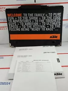 2007 07 KTM 250 SKF  Spare Parts (Engine and Chassis) Manuals  - Picture 1 of 4