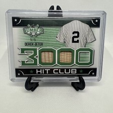 2021 Leaf Lumber Emerald Derek Jeter 5/5 Bat Relic!!