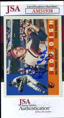 Brooks Robinson JSA Coa Signed 2017 Topps Archive Autograph - Image 1 of 2