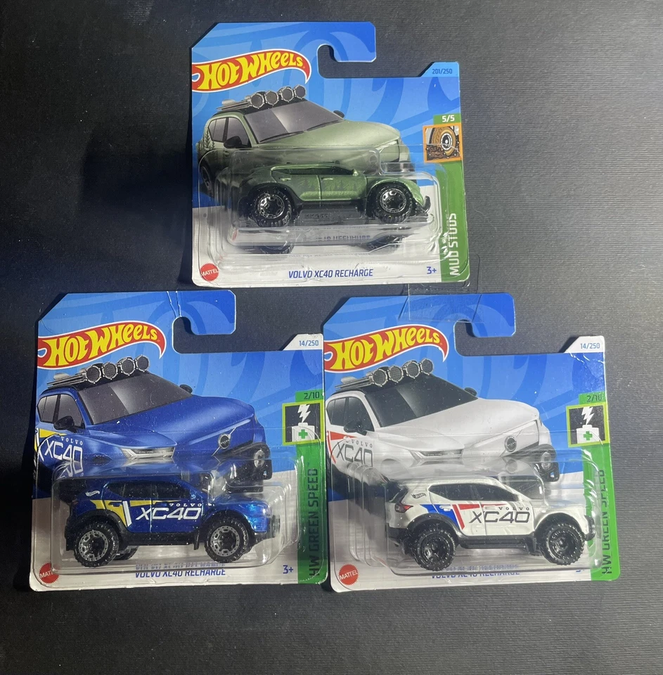 Set HOT WHEELS HTB79 VOLVO XC40 RECHARGE - Immagine 1 di 1