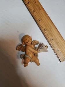 Vintage Depose Angel Baby Figurine 2.5" Made In Italy Simonett - Picture 1 of 3