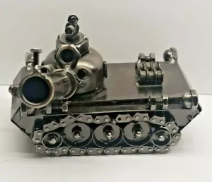 Tank All Metal Custom Model Display Paperweight Handcraft Handmade Milittary - Picture 1 of 8