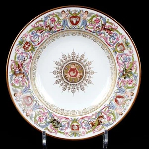 10 Antique Sevres Style St. Cloud Soup Plates - Picture 1 of 5