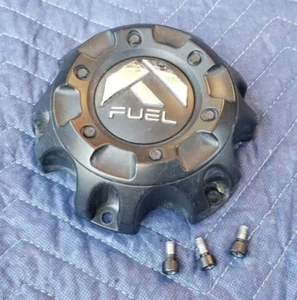 Fuel Custom Wheel Center Cap Satin Matte Black w/ 3 Bolts M-447 1001-58B #1 - Picture 1 of 9