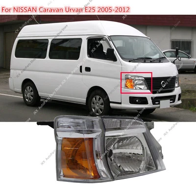RH FACELIFT VAN Crystal Headlight k for NISSAN LHD Caravan Urvan E25 MK4 05-12 - Image 1 of 4