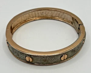 Roségoldfarben Armreif Armband Glitzer Oval Federscharnier Schneller Kostenloser Versand - Bild 1 von 6