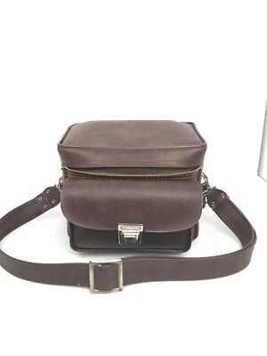 Unbranded Full Leather Locking Camera Bag Yes Still Have Key - Image 1 of 4