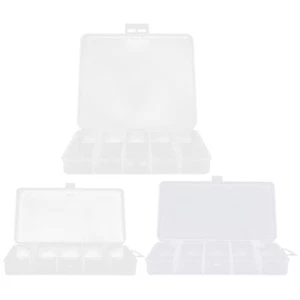 3 Pcs Bait Organizer Box Bait Hooks Storage Box Plastic Fishing - Picture 1 of 12