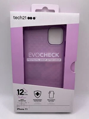 Tech21 Evo Check Series Case For iPhone 11 (6.1") Only - Orchid - Image 1 of 4