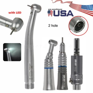 Dental LED E-generator High/Low Speed Turbine Handpiece Push 2/4H Fit NSK E-type - Picture 1 of 36