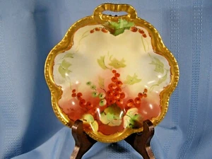 Haviland France White's Art Company Chicago Gold Leaf Dish 1920's - Picture 1 of 7