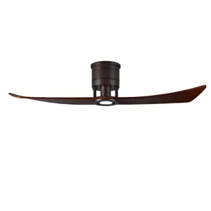 Matthews Fans Lindsay 1 Light LED Ceiling Fan, Textured Bronze/Walnut - LW-TB-WA - Picture 1 of 1