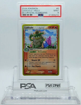 Pokemon CRYSTAL GUARDIANS LUDICOLO #6 HOLO FOIL CARD PSA 9 MINT #41369272 - Image 1 of 3