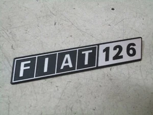 HECKSCHRIFTZUG FIAT 126 - AUS METALL - NEU  - Bild 1 von 1