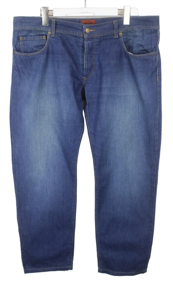 Missoni Vaqueros Hombres (Eu) 54 Corte Normal Desteñir Efecto Botón Fly Azul - Imagen 1 de 4
