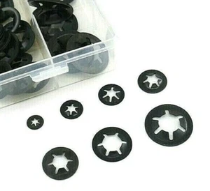 260 piezas Surtido de tuercas de empuje de velocidad con resorte de estrella de dientes interno para lavadora - Imagen 1 de 3