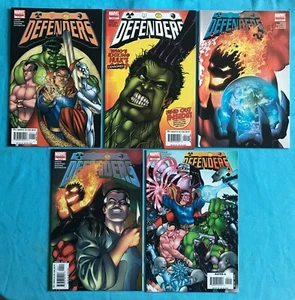 DEFENDERS #1-5 (di 5) 2005 Hulk Silver Surfer Namor Strange GIFFEN MARVEL - Foto 1 di 8