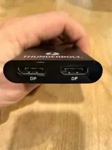 Thunderbolt DisplayPort Splitter Adapter - High-Speed Dual Output - Picture 1 of 3
