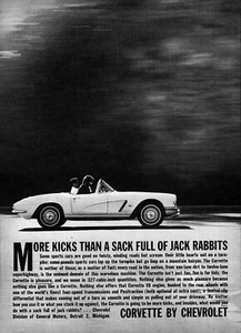 1962 Chevy Corvette "Sack Full of Jack Rabbits" Original Ad - Picture 1 of 1