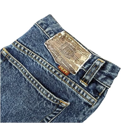 Vintage Pepe Jeans London Jeans Mens 34 (32x29) apered Leg Made Hong Kong 90s - Image 1 of 4