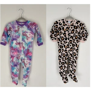 Childrens PJ Place Baby Girls Unicorn & Petal Fleece One Piece Pajamas 12-18M - Picture 1 of 13