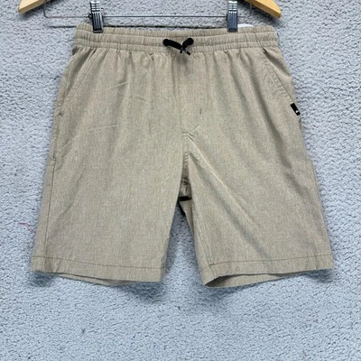 Quicksilver Amphibian Brown Boys Size M 10-12 Stretch Hybrid Pull On Shorts - Image 1 of 4