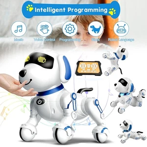 Kinder Ferngesteuerter Roboter Hund RC-Stunthund Roboterspielzeug Hundespielzeug - Bild 1 von 12