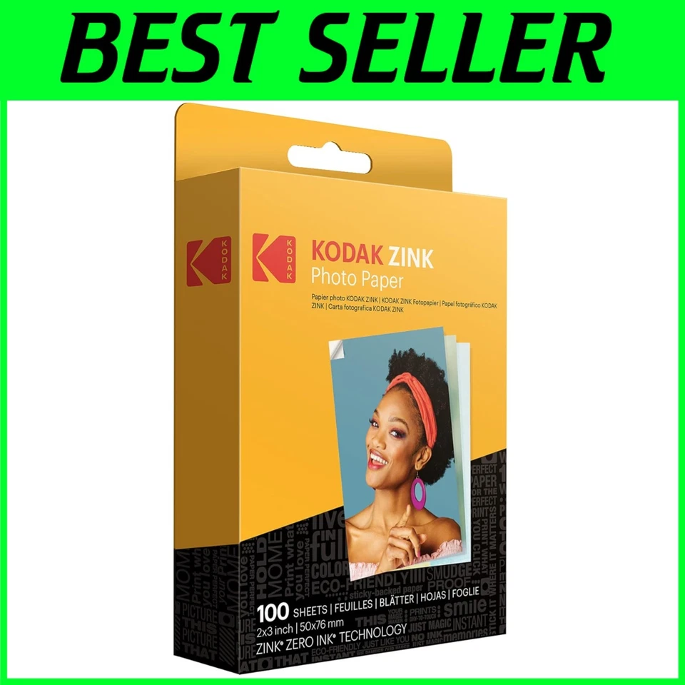 Glossy Zink Paper 100 Sheets for PRINTOMATIC - Image 1 of 4