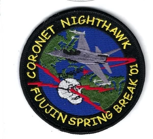 PATCH USAF 4TH FIGHTER SQUADRON FS CORONET NIGHTHAWK FS-15 - Picture 1 of 1