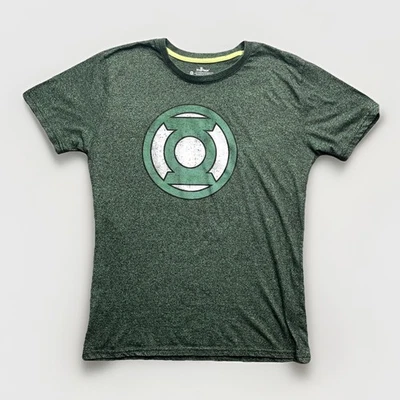 Six Flags Green Lantern Shirt Medium Heathered Green Short Sleeve Crew Neck - Image 1 of 4