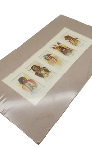 American Indians Chiefs, Cigarette cards, Allen & Ginter framed reprint, Tobacco - Picture 1 of 6