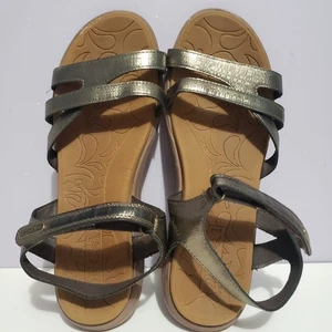 Sandalias para mujer Oncai bronce con correas suaves acolchadas talla 42 (talla 10 de EE. UU.) - Imagen 1 de 7