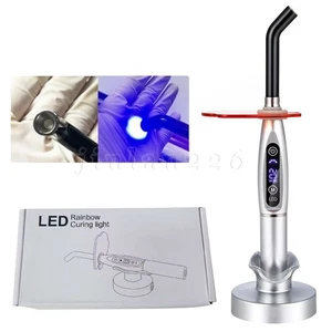 Dental Dentist LED Curing Light Cure Lamp Wireless Resin Woodpecker Style Silver - Picture 1 of 22