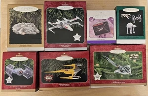Hallmark Keepsake Ornament 7 Star Wars Aircraft/Fighter Lot all  NEW - Picture 1 of 3