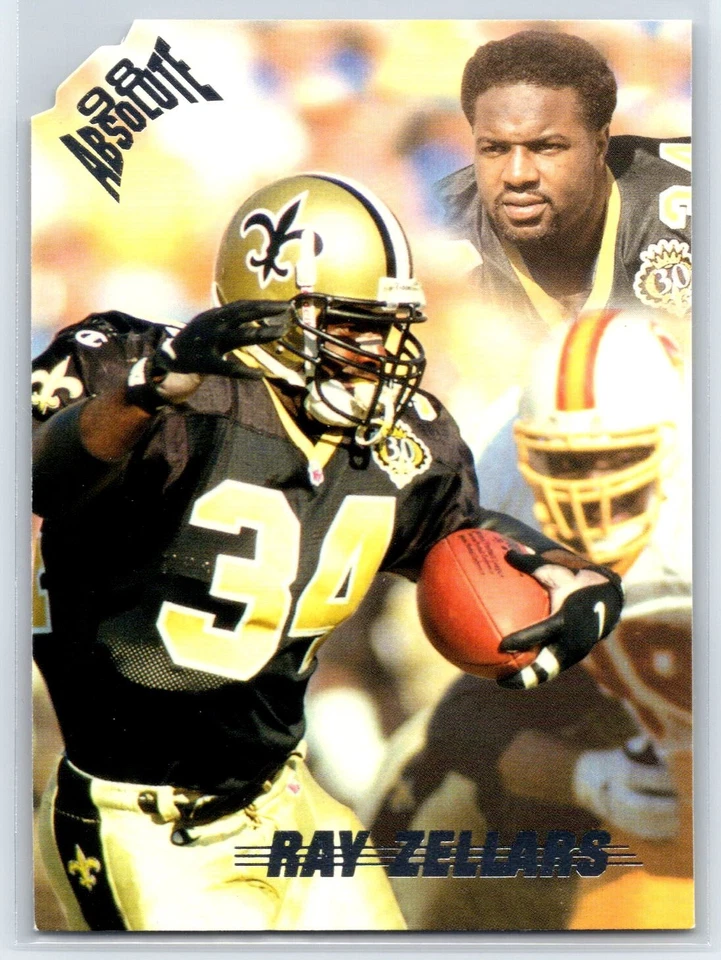1998 Playoff Absolute Retail Ray Zellars New Orleans Saints #172 - Image 1 of 2