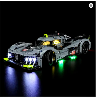 Kit de luces LED para 42156 Peugeot 9X8 Le Mans Hybrid Supercar, sin ladrillos Foto 1 de 4
